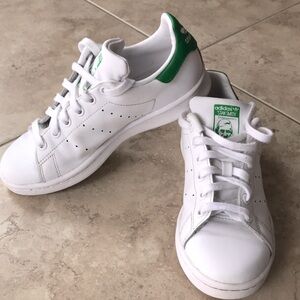 Adidas Stan Smith White Sneakers Size W 5 M 4